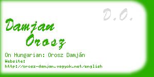 damjan orosz business card